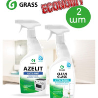 Набор Azelit антижир и Clean Glass для стекл