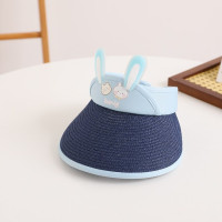 Шляпа от солнца для девочек 2-8 лет, летняя Соломенная Панама с короткими полями, для путешествий, Пляжная шапка