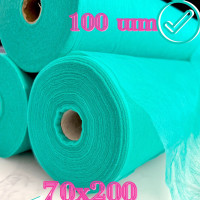 Простыня одноразовая Простыни одноразовые в рулоне зеленые 100штук, 15гр., 70х200 см, с перфорацией, 70 х 200 см