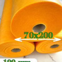 Простыня одноразовая Простыни одноразовые в рулоне оранжевые 100штук, 70х200 см, 15гр., с перфорацией, 70 х 200 см