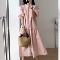 Одинаковые наряды для всей семьи, летнее плиссированное платье для матери и ребенка, одежда для мамы и дочки с пузырьковым рукавом, женская одежда для маленьких девочек