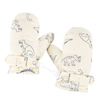 Детские зимние лыжные перчатки милые Мультяшные теплые варежки Нескользящие ветрозащитные водонепроницаемые спортивные перчатки для детей мальчиков и девочек