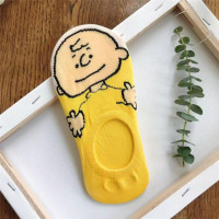 Snoopy, коричневые, разноцветные, Мультяшные, летние, незаметные женские носки, женские хлопковые Дышащие носки