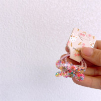 Детские эластичные резинки для волос, милые Мультяшные банты, кролик, цветок, аксессуары для девочек, детский головной убор