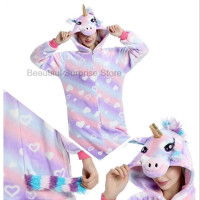 Рождественская Пижама-комбинезон для мам и детей, Пижама-комбинезон с животными, женская одежда для сна, зимняя Пижама-комбинезон унисекс в полоску с мультяшным рисунком