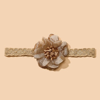 Детская повязка на голову, милые однотонные мягкие нейлоновые эластичные повязки для волос с цветами для детей, головные уборы для девочек, аксессуары для волос для маленьких девочек