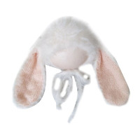 Реквизит для фотосъемки младенцев Милая шапка с кроликом фото Кепка костюм универсальный размер детский праздник на день рождения Косплей головной убор 40JC