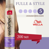 Wella Wellaflex Мусс для волос Fulle&Style Насыщенность и стиль УСФ 5, 200мл