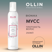 Ollin Professional Мусс для волос объем и плотность, несмываемый уход BioNika, 250 мл