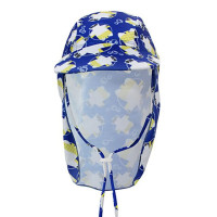 Шляпа от солнца с мультяшным принтом для малышей, уличная пляжная Панама с широкими полями для защиты шеи, летняя