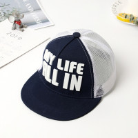 Бейсболка детская сетчатая, модная кепка от солнца в стиле хип-хоп, дышащая, в Корейском стиле, с надписью, для маленьких мальчиков и девочек, лето