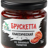 Брускетта из вяленых томатов классическая, 190г  ECOFOOD