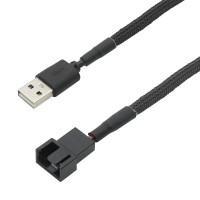 3-контактный или 4-контактный адаптер с вентилятором на Usb, 4-контактный кабель питания для компьютера, ПК, 5 В, 30 см