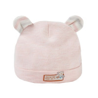 Детская шапка с рисунком медведя, мягкая хлопковая облегающая шапка для детей 0-6 месяцев, аксессуары для волос, 40JC