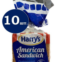 Хлеб Harry's American Sandwich сандвичный пшеничный 470 гр.  - 10 упаковок