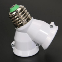 Винт E27 стандартная осветительная лампа с цоколем E27 на 2-E27 разветвитель адаптер держатель лампы E27 розетка Держатель Лампы