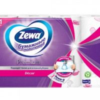 Бумажные полотенца Zewa Premium Decor, 2 слоя, 4 рулона