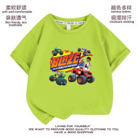 Забавные детские футболки Blaze And The Monster Machine с героями мультфильмов, крутая летняя футболка для маленьких мальчиков, детские топы, одежда для девочек
