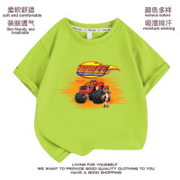 Футболка с рисунком аниме для девочек, детская футболка для девочек, детская одежда, одежда для мальчиков, графические футболки с рисунком Blaze And The Monster machine