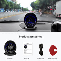 WYOBD G6 GPS HUD Спидометр автоматическое направление вождения Отображение времени на лобовом стекле автомобильные аксессуары совместимы со всеми автомобилями