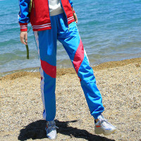 雪丘島戶外新品登山徒步四季款防風防水衝鋒褲寬鬆透氣單衝女