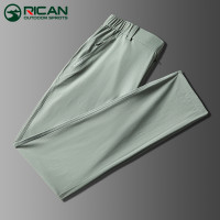 冰絲速乾褲男女士戶外運動褲夏季薄款快乾彈力寬鬆彈力登山長褲子