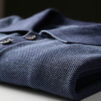 輕盈、舒爽。絲麻棉~桑蠶絲亞麻棉質混紡 高端商務休閒針織POLO衫