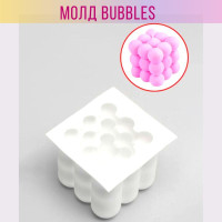 Силиконовый молд форма для свечей, мыла, шоколада, рукоделия Bubbles