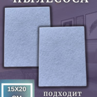 Фильтр для пылесоса универсальный, 2 штуки, размер 15х20 см