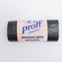 Мешки для мусора 30 л 30 шт/рул. черные 10мкм 50х62,5см Proff Comfort ТНК 1/50 Арт. 30/ТНК