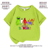 Мультяшная футболка для мальчиков и девочек, футболка, милая детская футболка, детская одежда для мальчиков, игровой банбан, футболки, летние топы, футболка