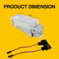 Автомобильный светодиодный прожектор для дверей, 12 В, для Audi A3/A4/A6/VW/Skoda, 6500 К