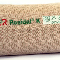 Эластичный бинт Розидал (Rosidal) малого растяжения для сильной компрессии из хлопка, телесный, 6см х5м