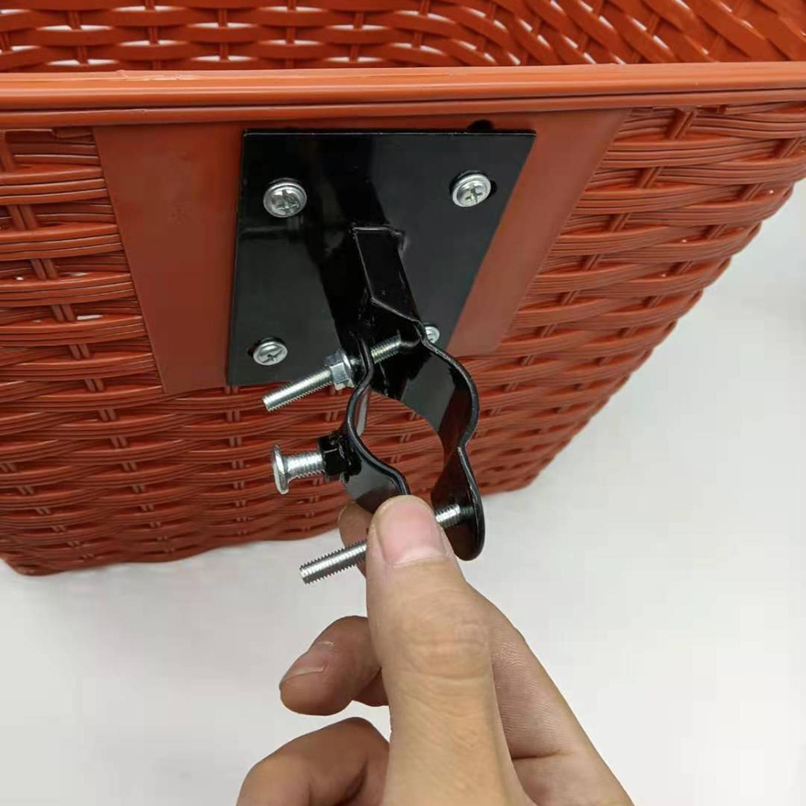 Bike Basket Fixed Holder Bicycle Basket Attachment Front Basket Hanger for Folding Bike