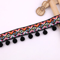 Лента кружевная с вышивкой