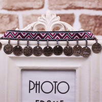 1 ярдов/партия, медная кружевная лента с кисточками, богемная хлопковая ткань, лента, шелковая кисточка, отделка бахромой, ручная работа, швейная одежда, занавески