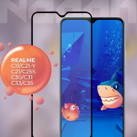 Защитное стекло для Realme C11 C21 C21-Y C25AS С30 C31 C33 C35