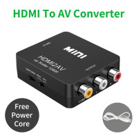 Композитный адаптер преобразователь AV2HDMI AV с USB-кабелем для HD ТВ-приставки HD 1080P RCA AV