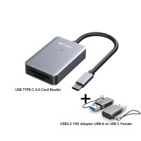 UHS-II высокоскоростной кардридер, USB C SD 4,0 картридер, для SDXC, SDHC, SDMC, Micro SDHC карт