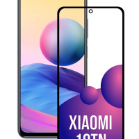 Противоударное защитное 3D стекло с олеофобным покрытием для телефона Xiaomi Redmi Note 10T / Закаленное полноклеевое стекло на Ксяоми Редми Нот 10Т/ Прозрачное полноэкранное с рамкой