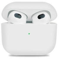 Чехол для наушников AirPods 3 / силиконовый чехол на аирподс 3/ белый