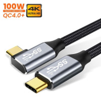 Кабель для быстрой зарядки, 100 Вт, 10 Гбит/с, USB 3,1 Gen 2 Type C