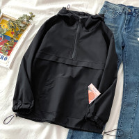 2023年新款秋冬連帽工裝短外套女小個子潮ins鹽系炸街秋冬風衣秋