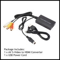 Кабель PzzPss RCA /AV SVIDEO к HDMI-совместимый адаптер для DVD HD TV STB совместимый с PS2/PS3,720P /1080P AV фотоконвертер