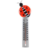 Термометр уличный для измерения температуры воздуха / Настенный термометр Божья Коровка 36x5,5см