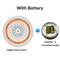 Умная сирена Tuya ZigBee, сигнализация 90 дБ, требуется концентратор звуковых и светильник сигналов для домашней системы безопасности