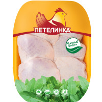 Бедро куриное с кожей без хребта Петелинка, охлажденное, 0,9-1 кг