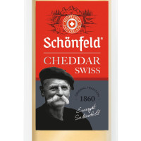 Сыр твердый Cheddar Schonfeld&nbsp;Swiss 53%, 150 г