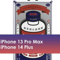 Защитное стекло для Айфона 13 Pro Max / 14 Plus ремакс / Противоударное бронестекло, премиум стекло, прозрачный