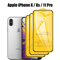 Комплект 3 шт: Защитное 3D стекло для iPhone X / XS / 11 PRO